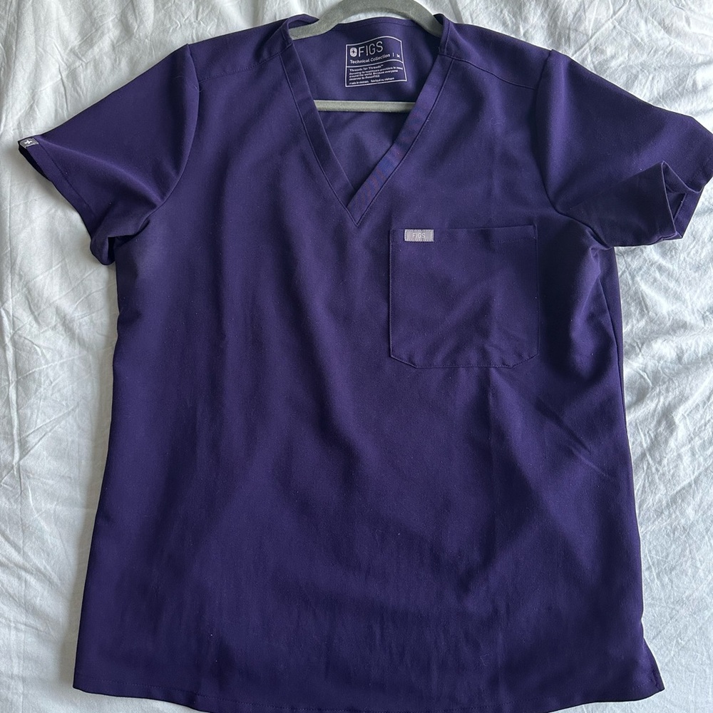 Figs women Purple Jam scrub set size Medium